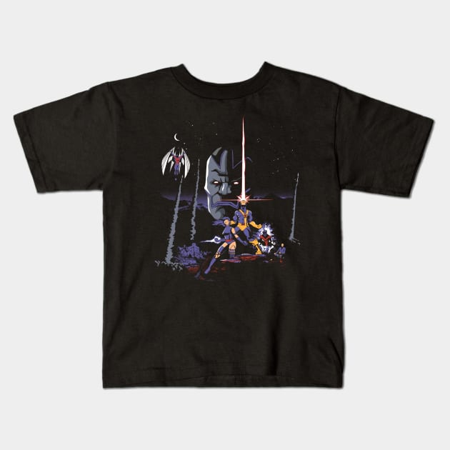 Mutant Wars Apocalypse Kids T-Shirt by FOUREYEDESIGN